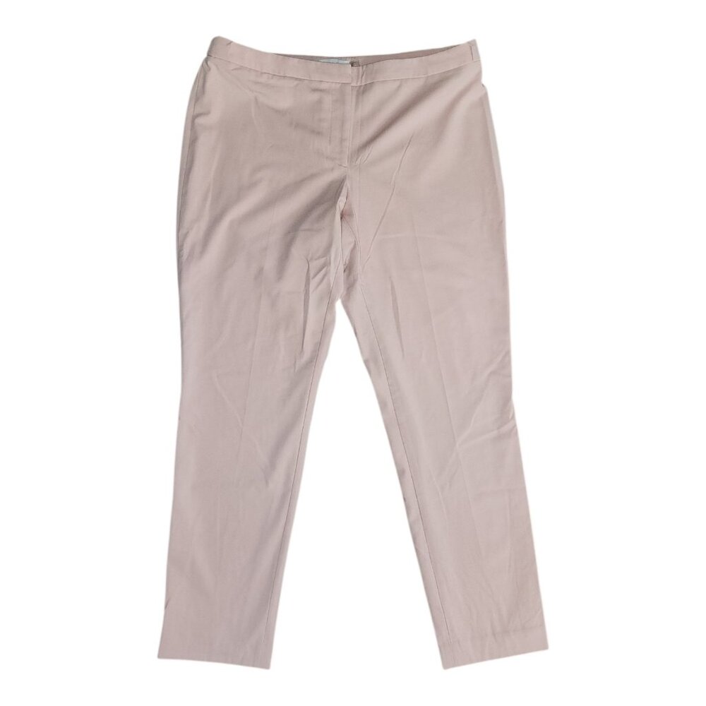 Calvin Klein Pants Womens Size‎ 10 Solid All Pink Mid Rise Tapered Straight Leg